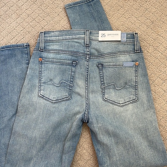 7 for all Mankind Gwenevere Skinny Jeans, NWT, Size 25 - Picture 2 of 6